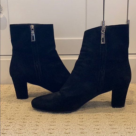 Black suede Prada boots - Picture 1 of 5